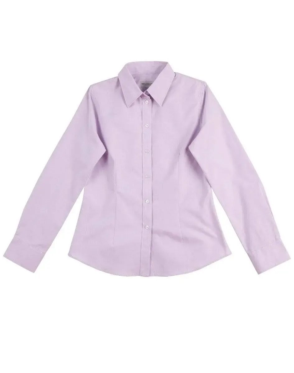 BENCHMARK Women's CVC Oxford Long Sleeve Shirt M8040